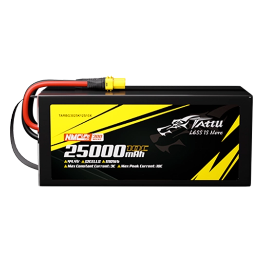 Tattu 300Wh/kg 25000mAh 12S1P 44.4V 10C