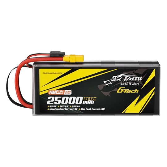 Tattu 330Wh/kg 25000mAh 6S1P 22.2V 10C